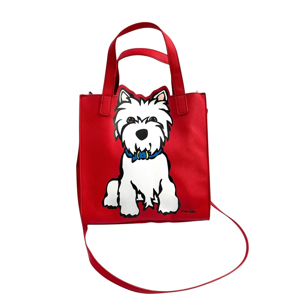 Marc Tetro‎ Westie red tote cute dog purse bag